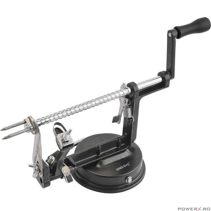 Decojitor pentru fructe si legume, cutit din inox, negru, Kinghoff