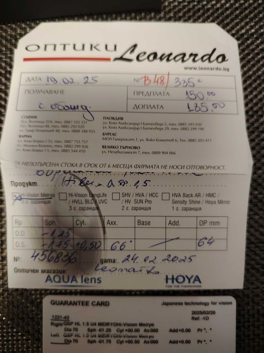 Диоптрични очила