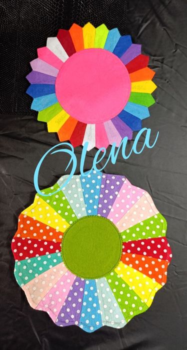 Из Фетра.Дрезденская Тарелочка-Салфетка.