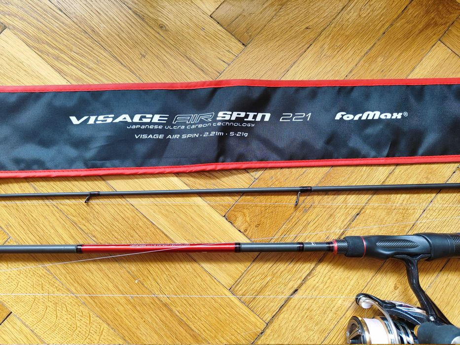 Продавам спининг въдица FORMAX VISAGE AIR SPIN с макара Daiwa Exceler LT 2500D