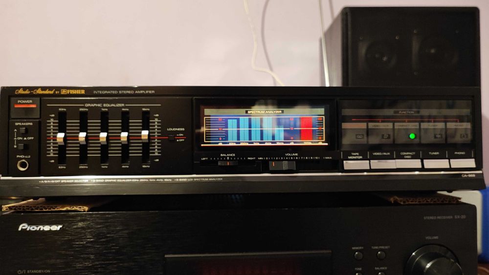 Amplificator stereo Fisher CA-869 bijuterie rară cu sunet cristal