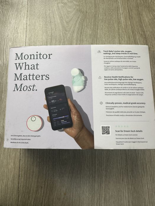 Owlet Dream Sock (Mint) – monitorizare  inteligenta pentru bebeluși