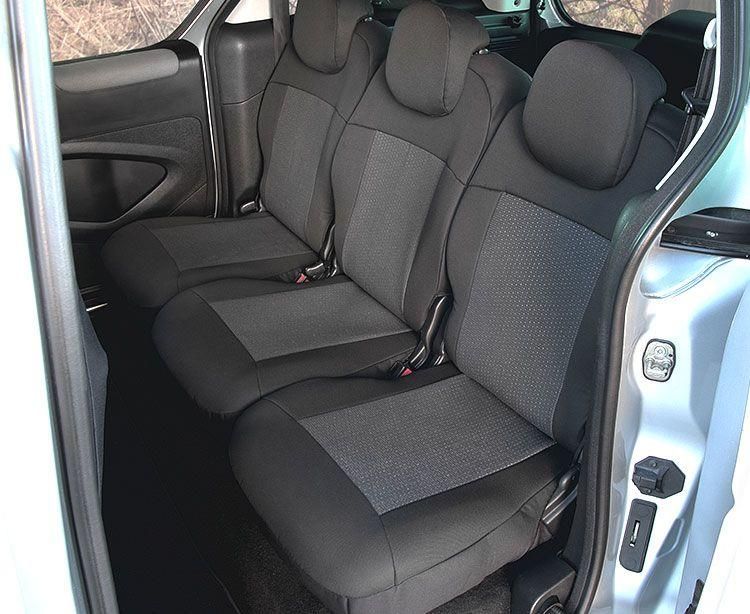 Set huse scaune auto Kegel Tailor Made pentru Peugeot Partner II Tepee 2008-2018, Citroen Berlingo II Combi, 2008-2018, set huse fata + spate