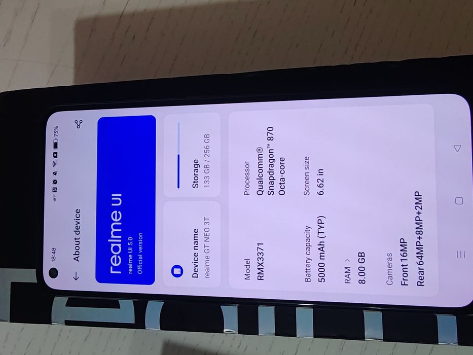 Telefon realme  gt neo 3t