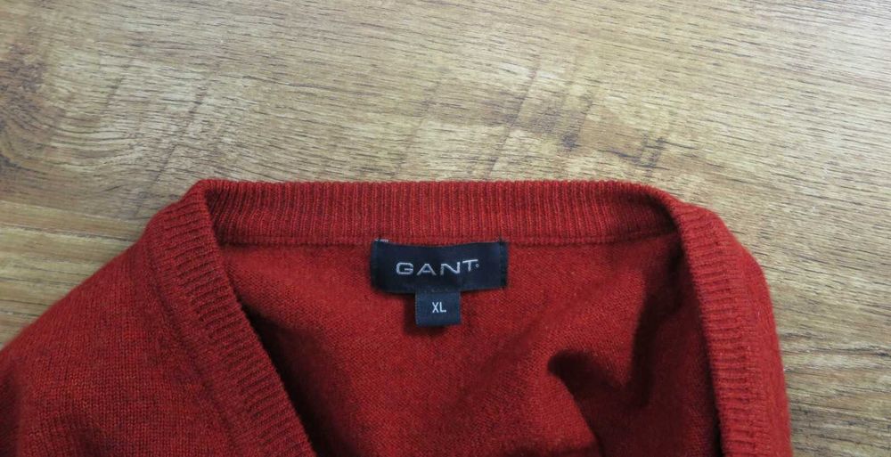 GANT Оригинален мъжки пуловер от мека вълна размер XL