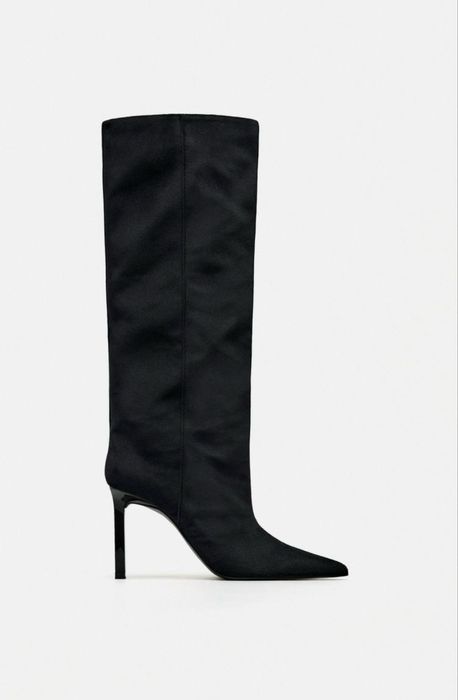 Бархатные сапоги Zara