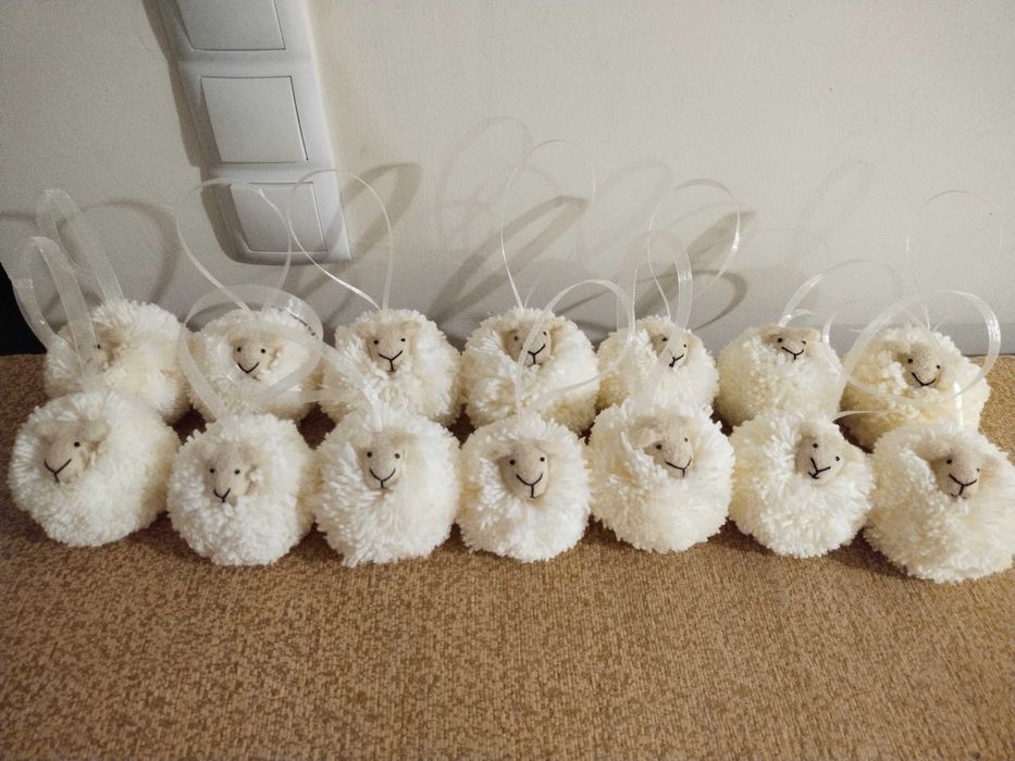 сувенир барашек помпон брелок