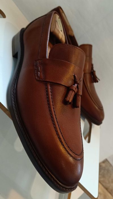 Pantofi loafer 45 tassel premium Red Tape NOI piele naturala moale