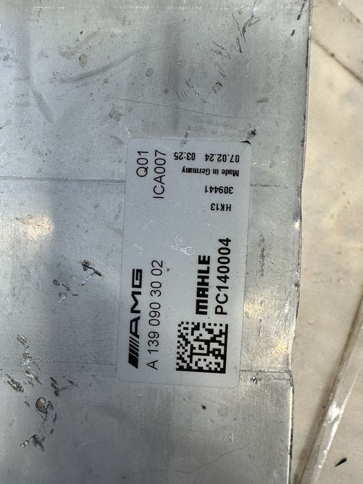 Intercooler mercedes cod:a1390903002.