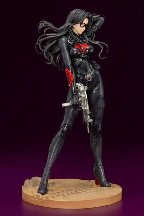 Figurină Anime Rară G.I JOE Baroness Bishoujo Kotobukiya Black Suit