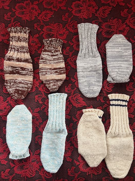 Вълнени чорапи - ръчно плетени