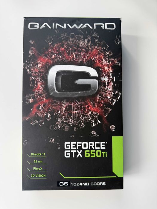 Placă video Gainward GeForce GTX 650 Ti 1GB, Cutie originală, Drivere