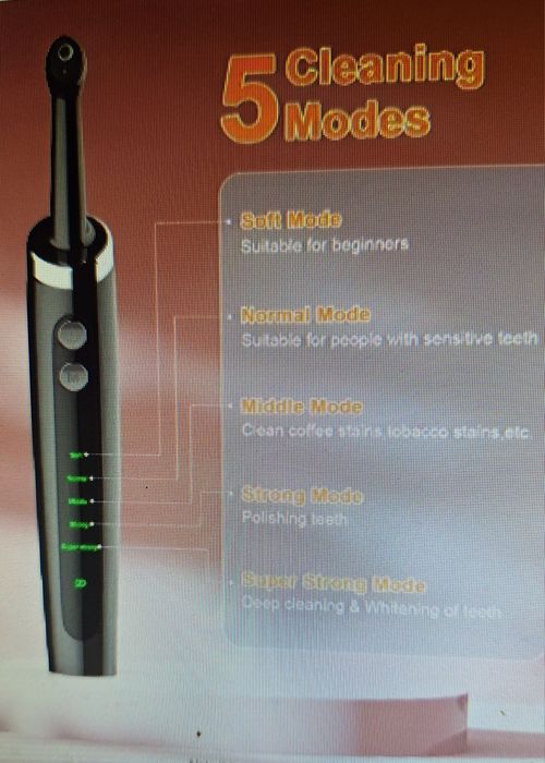 Уникална ел. четка за почистване на зъбен камък, брекети, полиране