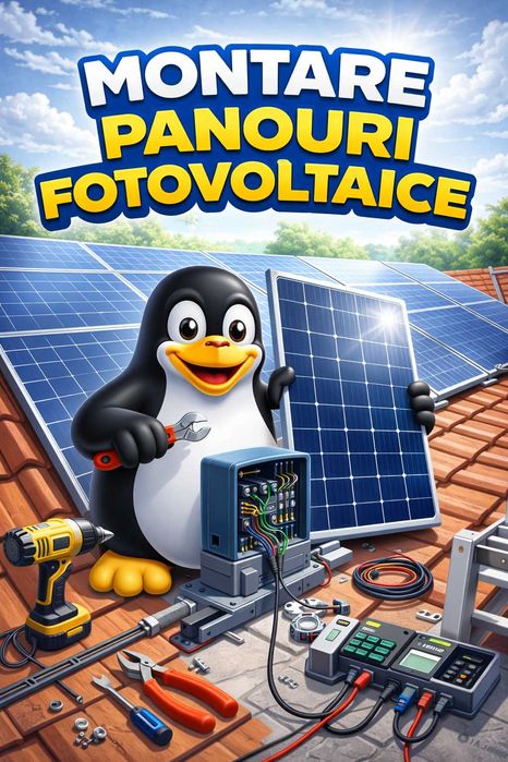 panou fotovoltaic montaj off grid - materialele clientului