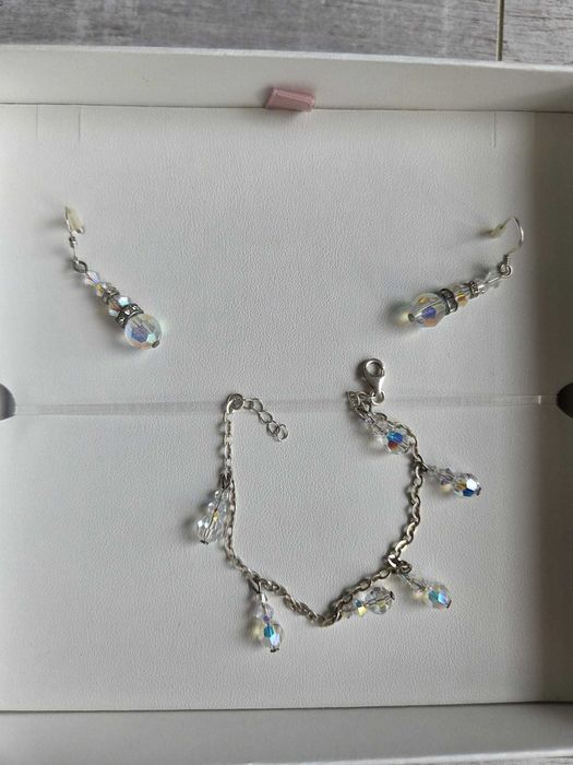 Set elegant bratara si cercei dama