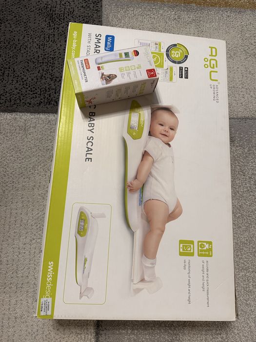 Бебешка везна/кантар и електронен термометър AGU