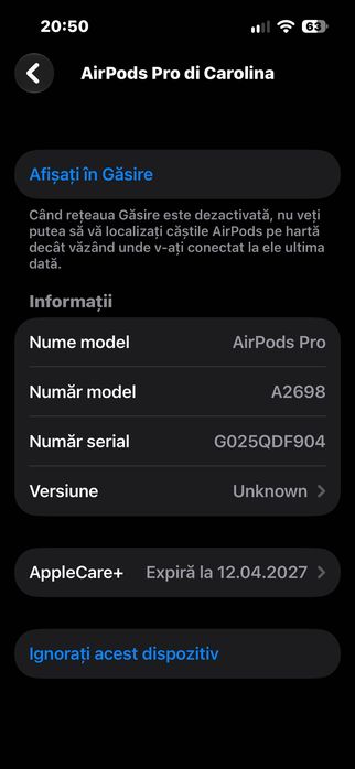 Vând căști Apple , AirPod Pro 2