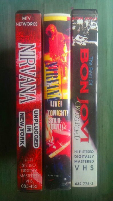 Casete video Nirvana VHS
