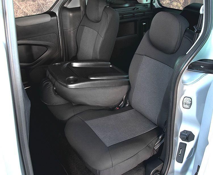 Set huse scaune auto Kegel Tailor Made pentru Peugeot Partner II Tepee 2008-2018, Citroen Berlingo II Combi, 2008-2018, set huse fata + spate