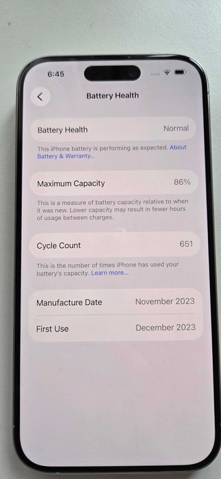 iPhone  15 Pro 128GB