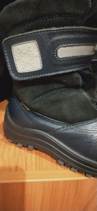 Кожаные сапоги. Зима