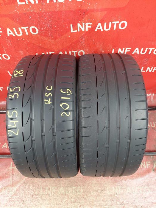 Anvelope de VARA - 245/35/18 - BRIDGESTONE - 5.73 MM - DOT 2016 RFT !