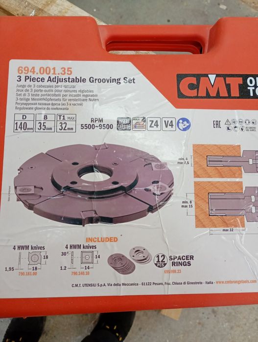 CMT cuțit freza din 3 piese