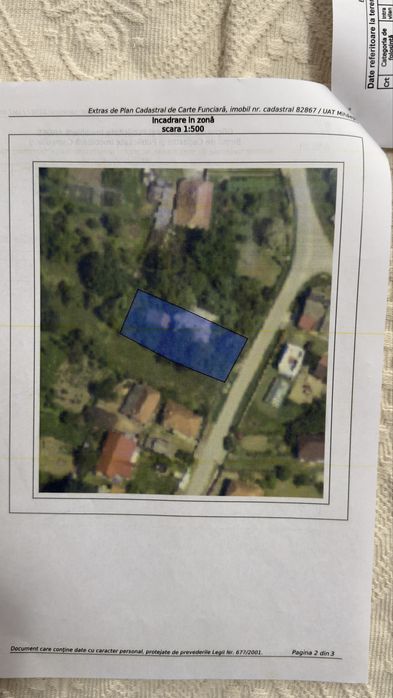 Teren intravilan 569 mp + casă bătrânească, Mihăești, Valea Popii