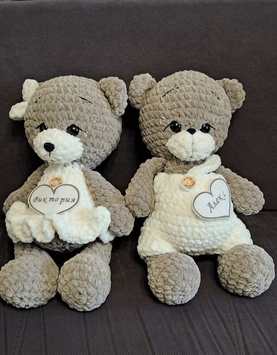 Плетена играчка мече