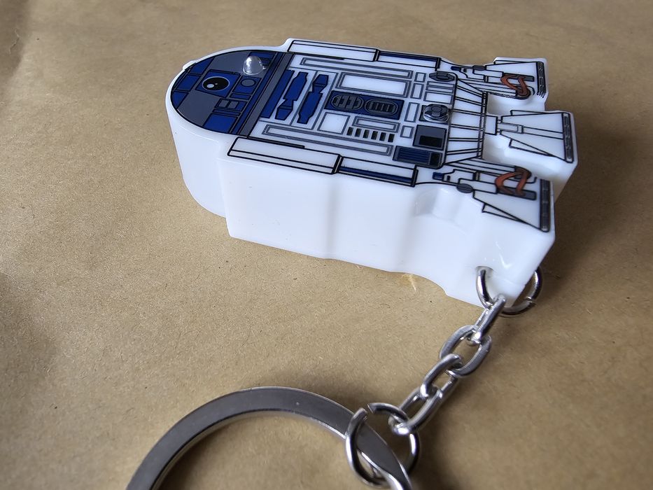 Star Wars R2-D2 ключодържател с LED фенерче и звуков ефект