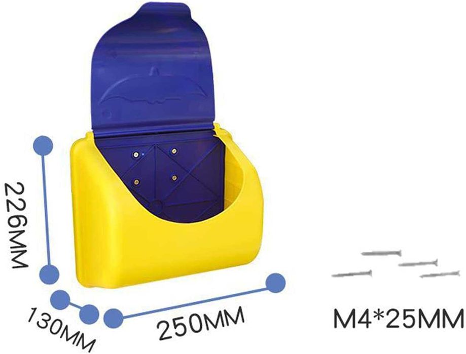 Детска пощенска кутия ПВЦ АС3047 25х22.6х14 см. аксесоари за площадки