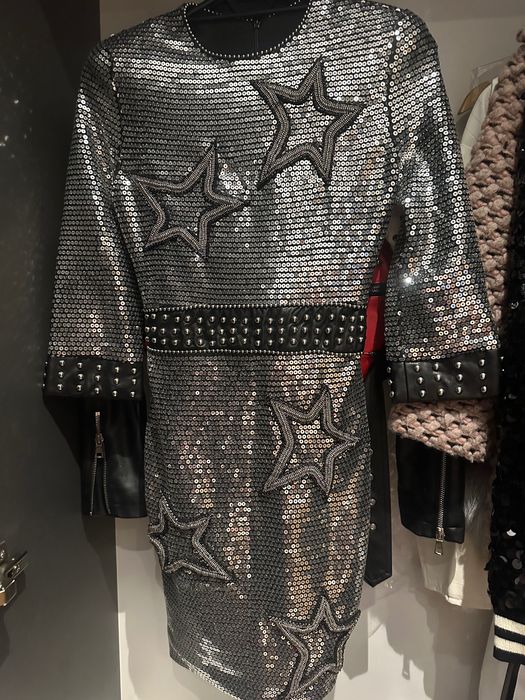 Пайетена парти рокля