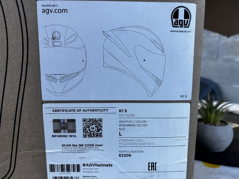 Каска AGV K1 winter test