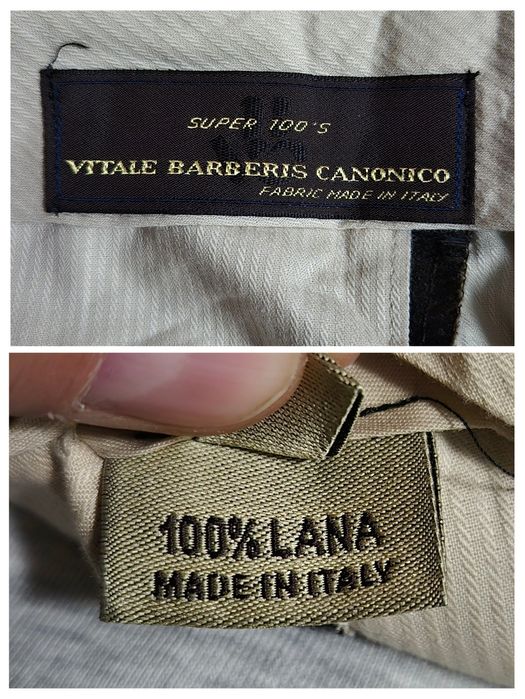 Pantaloni Lux 100% Lână Vitale Barberis Canonico, Drop 6, Bărbați - 46