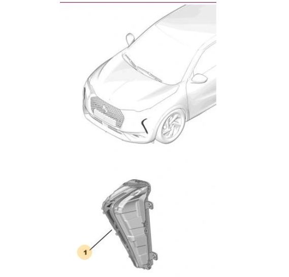 Lumini de zi, Daytime running light Ds 3 Crossback, 01.2019-, montare fata, stanga/dreapta, LED; Valeo
