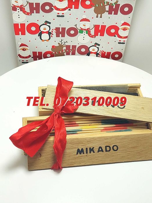 Pachet Cadou Craciun  Joc Marocoo mikadoSi Domino  Transport Gr