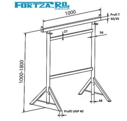 Capra constructi, capra schela de interior