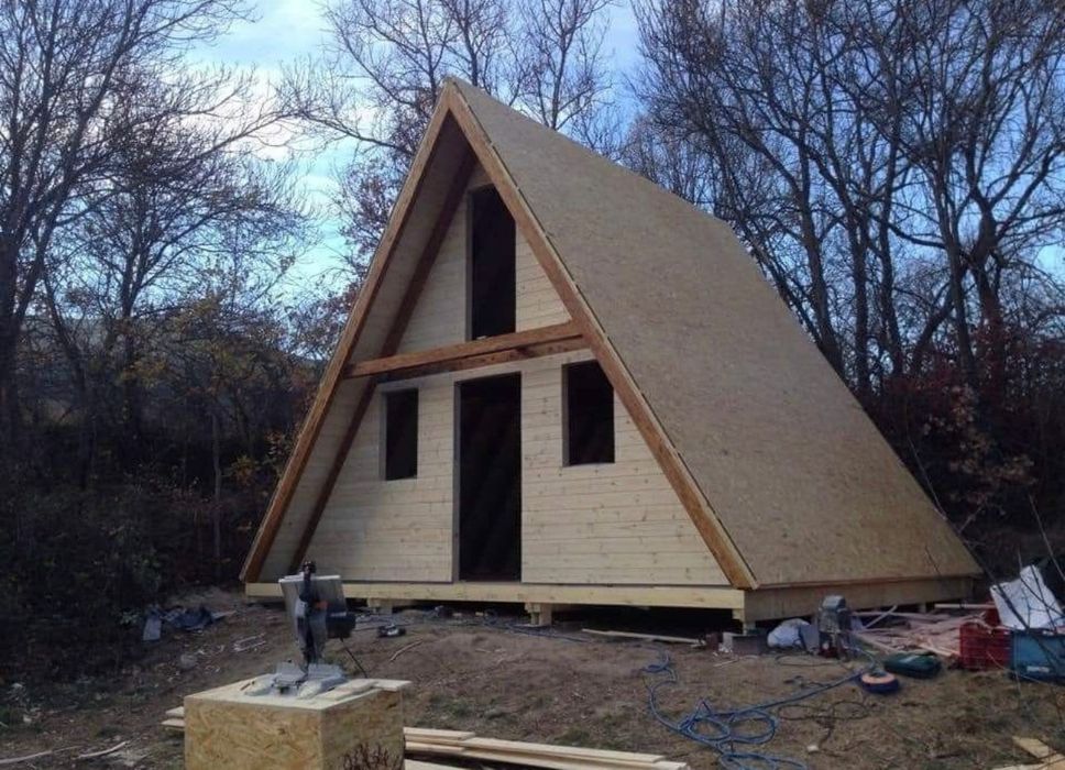 Vand cabane din lemn tip A