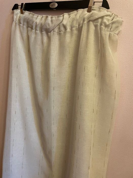 Тюль, прошитая тесьмой, готовая (2 вида).