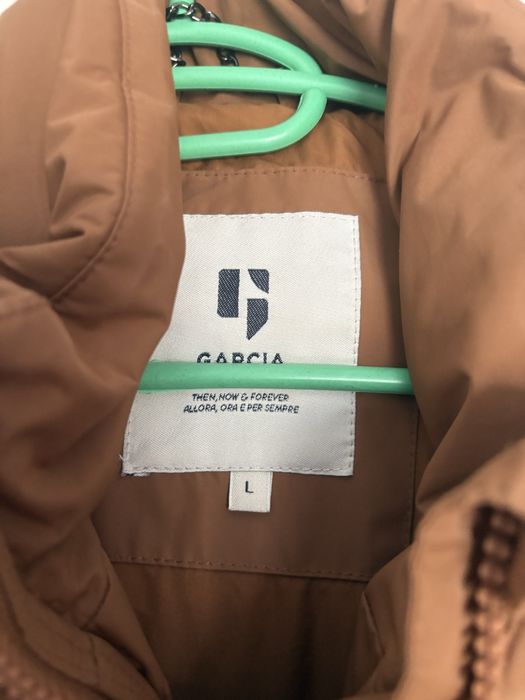 Дълго кафяво дебело яке Garcia