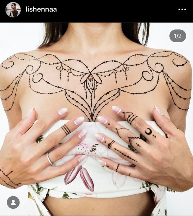 Tatuaje henna naturala