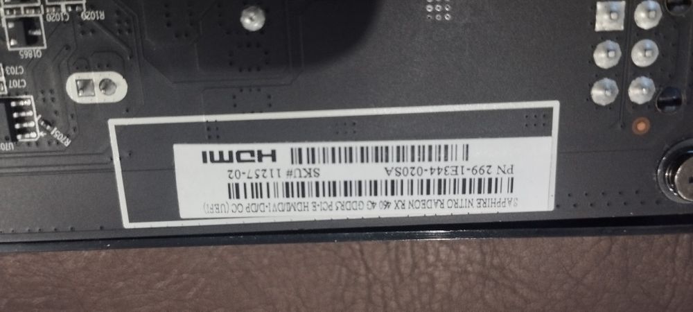 Видео карта Sapphire nitro radeon rx460 4gb