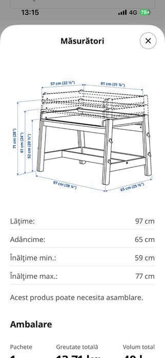 Birou copii Ikea