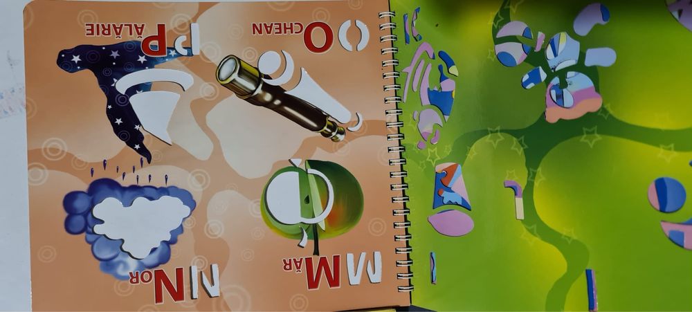 Joc - ceas, Cuvinte încrucisate, carte litere si cifre, culori