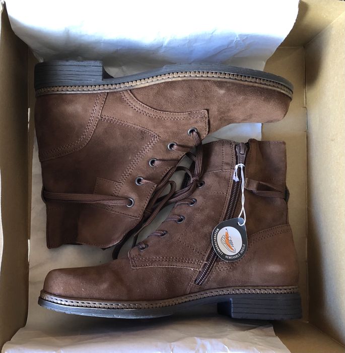 Gabor Ankle Boots ОРИГИНАЛ дамски боти/естествен велур - 37/24см