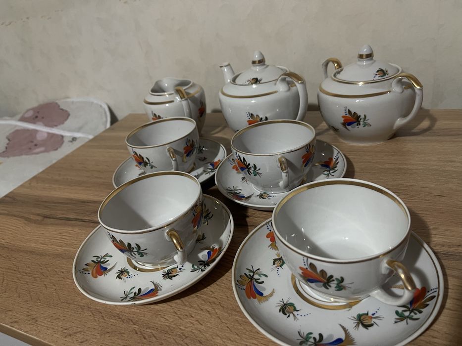 Чайный советский сервис на 4 персоны
