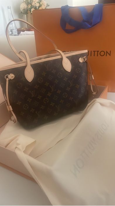 Louis Vuitton Neverfull MM Monogram Beige (M46979) — Оригинал