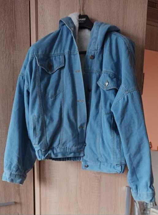 geaca groasa de iarna  denim