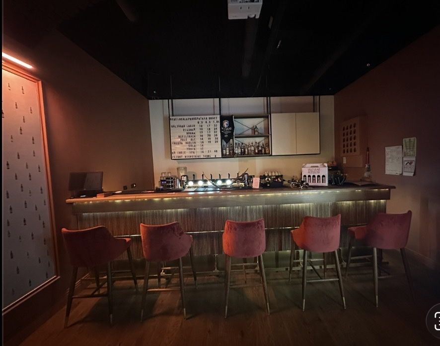 Scaune bar catifea, lemn masiv — model Duval