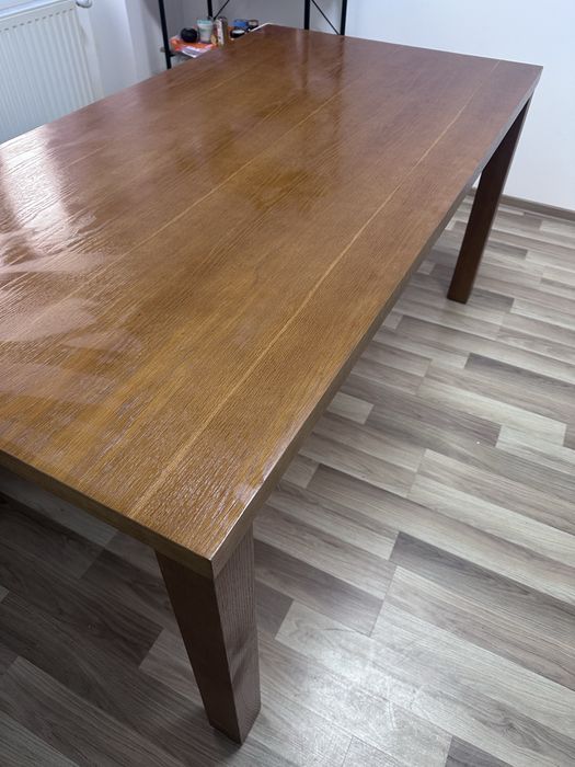 Vand masa furniruita din lemn masiv 210x100